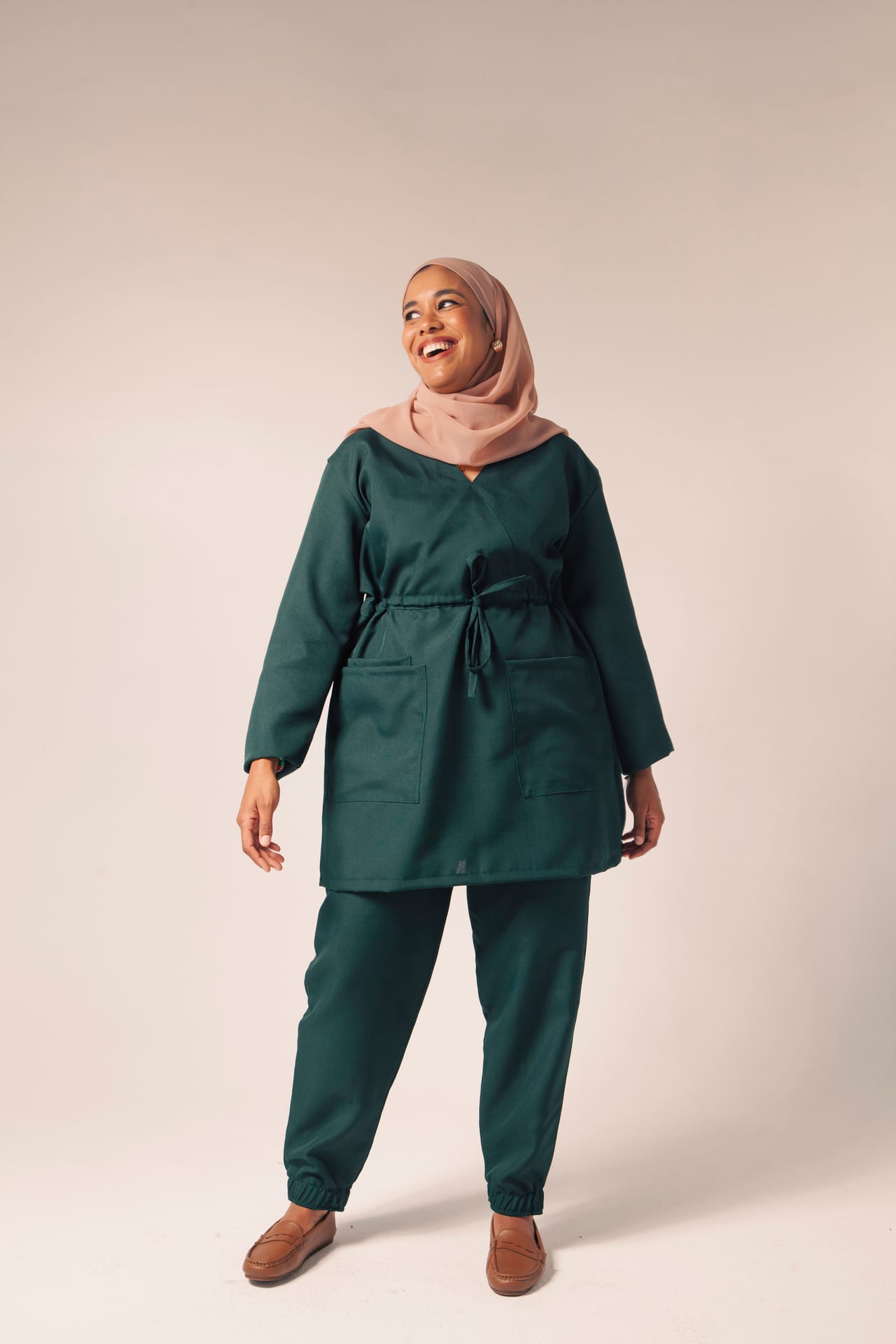The Noor Set — Bottle Green